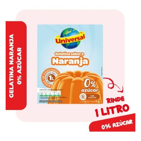 GELAT.UNIV.DIET NARANJA 19G
